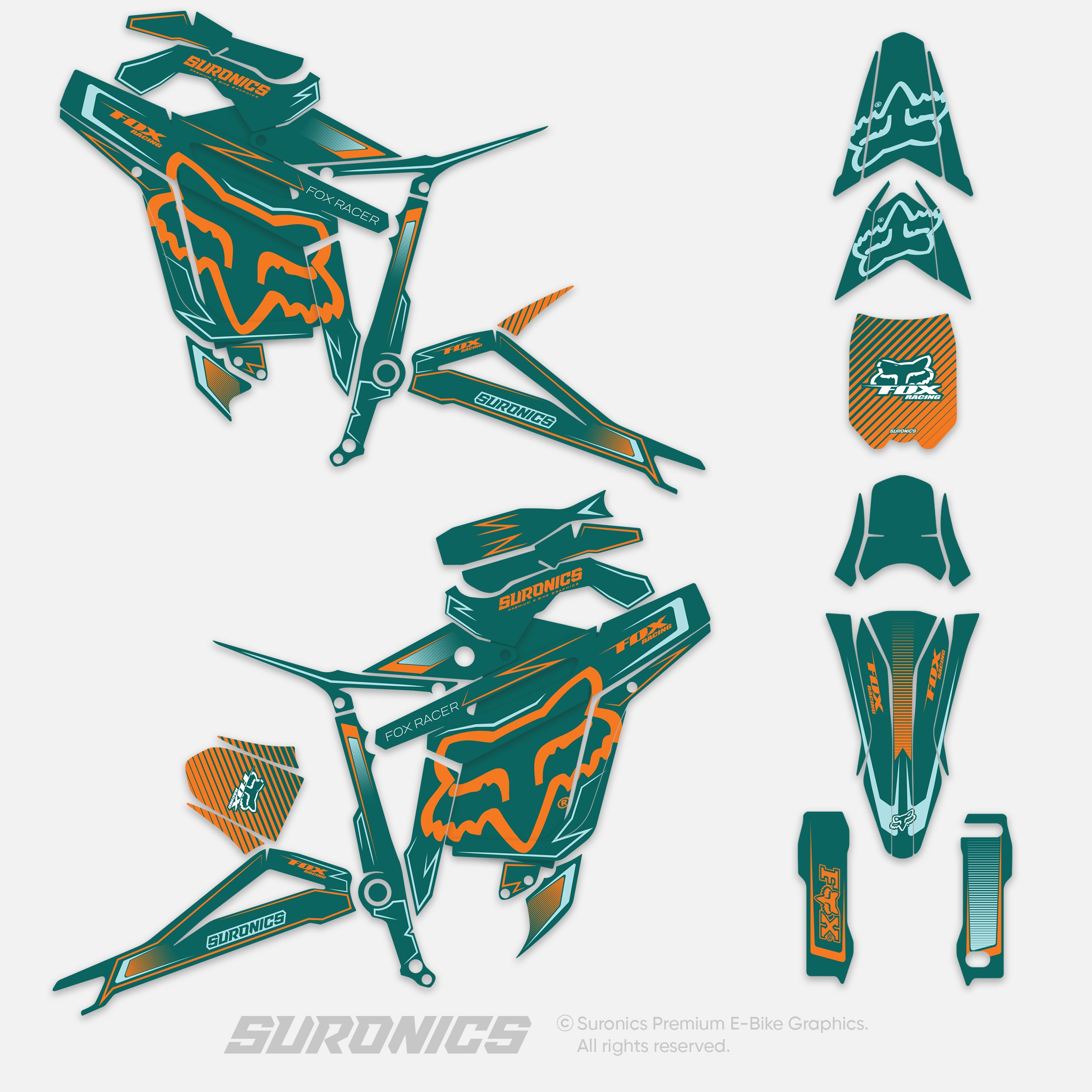 FOX RACER AVENTUR ORANGE Talaria Sting MX5 PRO Graphics kit