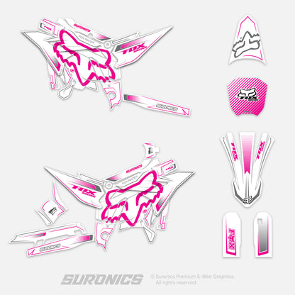 FOX RACER WHITE MAGENTA Altis Sigma Graphics kit