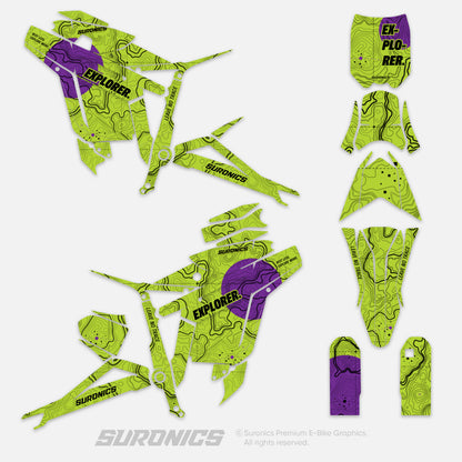 EXPLORER GREEN PURPLE Talaria Sting MX3 MX4 Graphics kit
