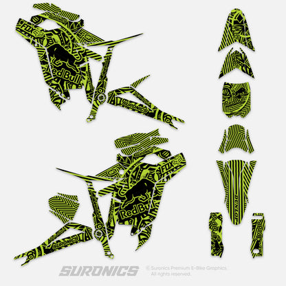 RACE ART BLACK GREEN Talaria Sting MX5 PRO Graphics kit