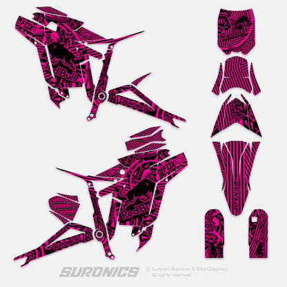 RACE ART BLACK MAGENTA Talaria Sting MX3 MX4 Graphics kit