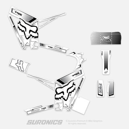 FOX RACER White Black Tuttio Soleil 01 Graphics kit