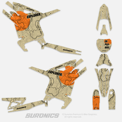 EXPLORER SAND ORANGE Arctic Leopard XE Graphics kit
