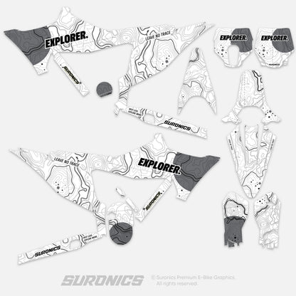 EXPLORER WHITE GREY Stark Varg Graphics kit