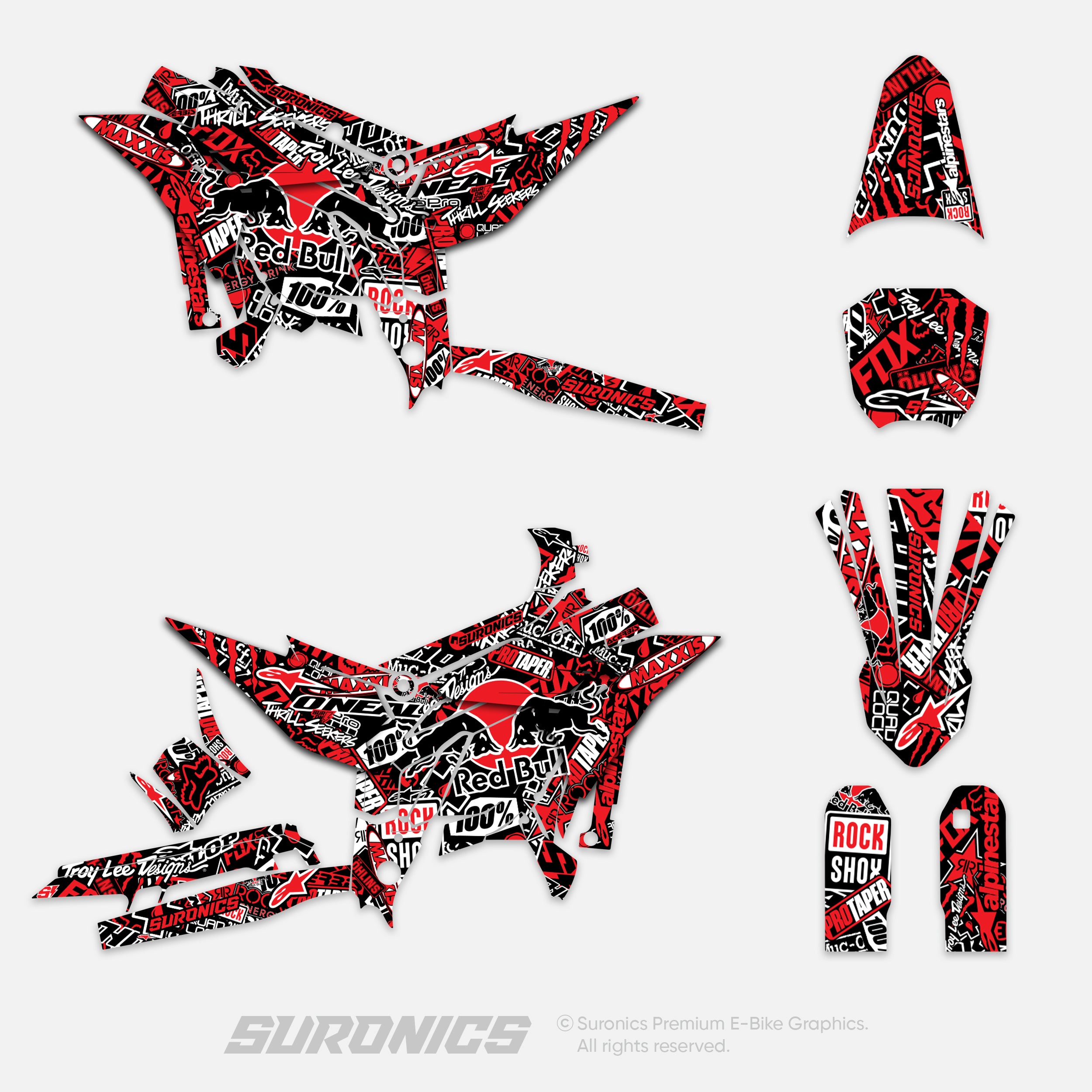 STICKY BLACK RED Altis Sigma Graphics kit