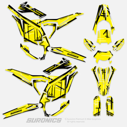 MARKER YELLOW Surron Ultra Bee Graphics kit