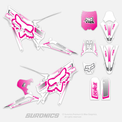 FOX RACER WHITE MAGENTA Talaria XXX Graphics kit