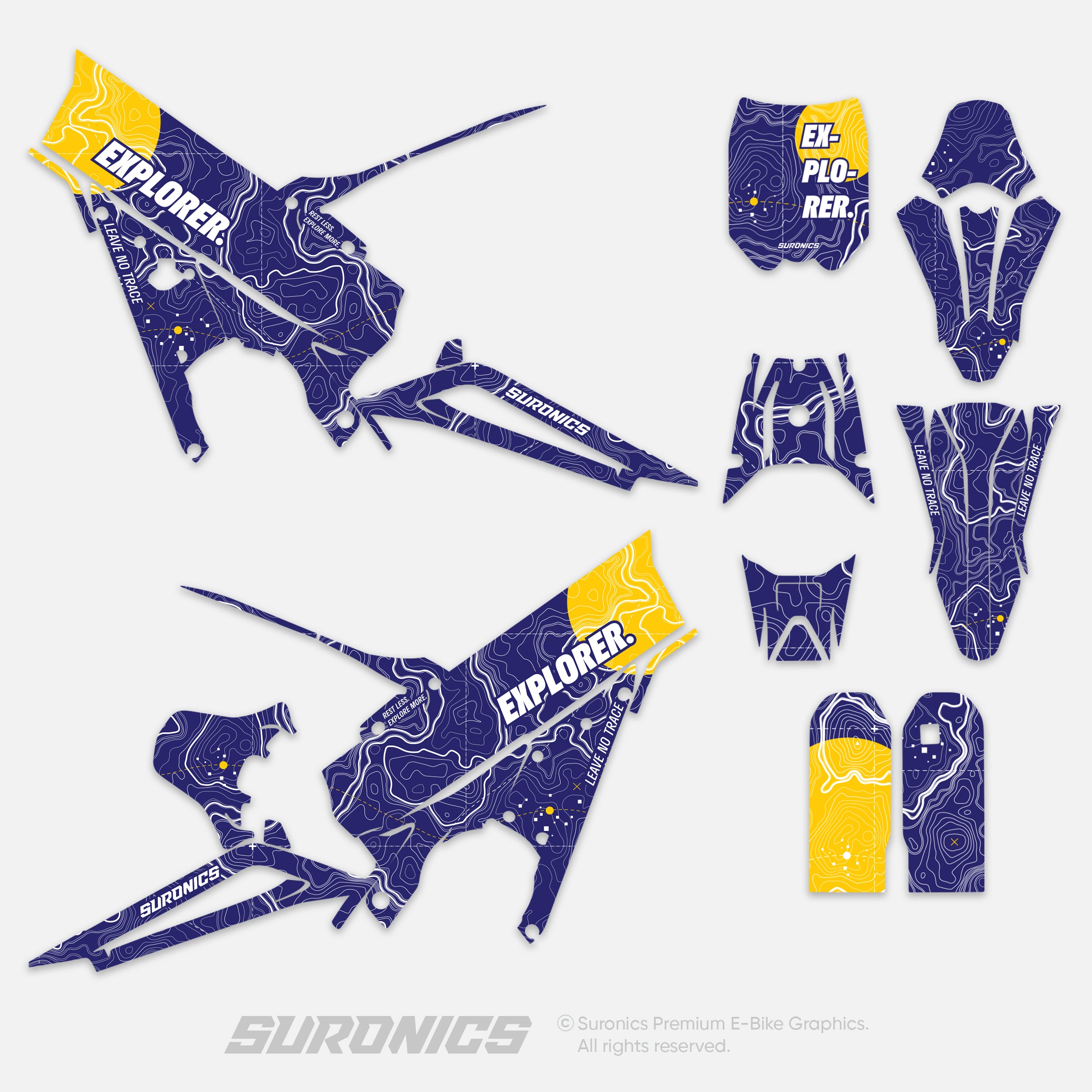 EXPLORER NAVY YELLOW Talaria XXX Graphics kit