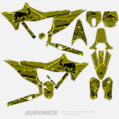 RACE ART BLACK YELLOW Stark Varg Graphics kit