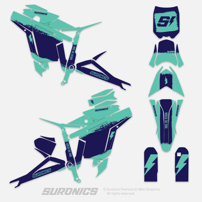 HALF MINT NAVY Talaria Sting MX3 MX4 Graphics kit
