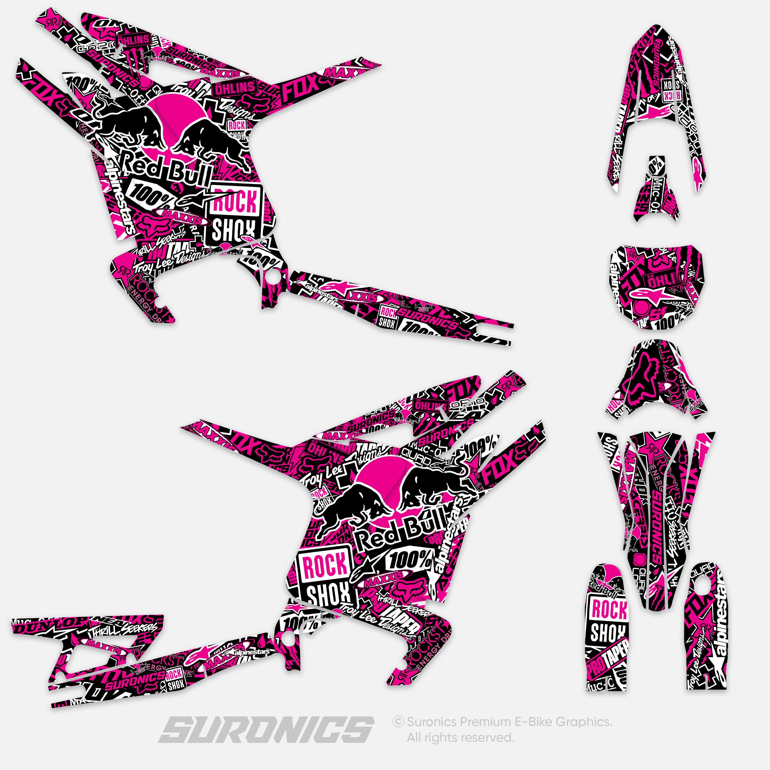 STICKY BLACK MAGENTA Arctic Leopard XE Graphics kit