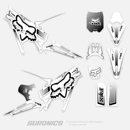 FOX RACER WHITE BLACK Talaria XXX Graphics kit