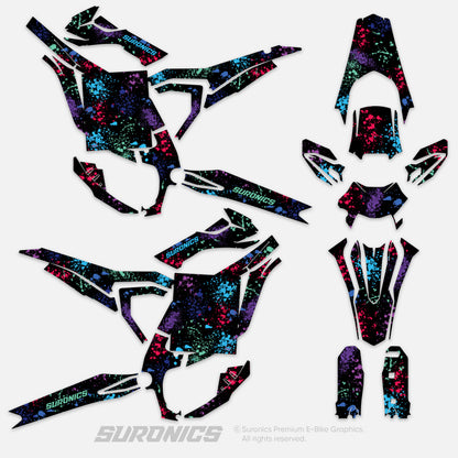 SPLATTER MULTICOLOR Surron Ultra Bee Graphics kit