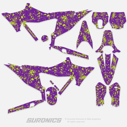 SPLATTER PURPLE GREEN Stark Varg Graphics kit