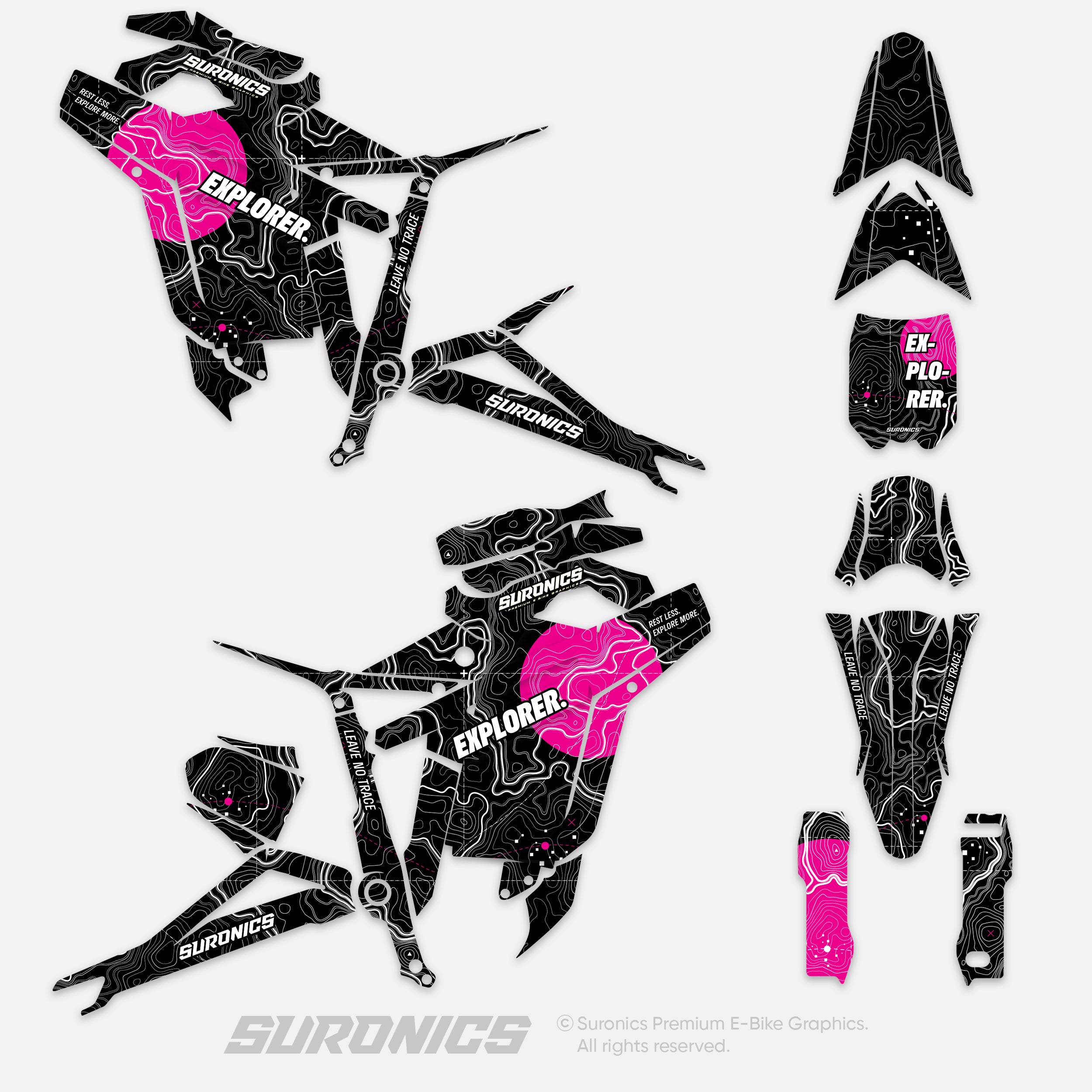 EXPLORER BLACK MAGENTA Talaria Sting MX5 PRO Graphics kit