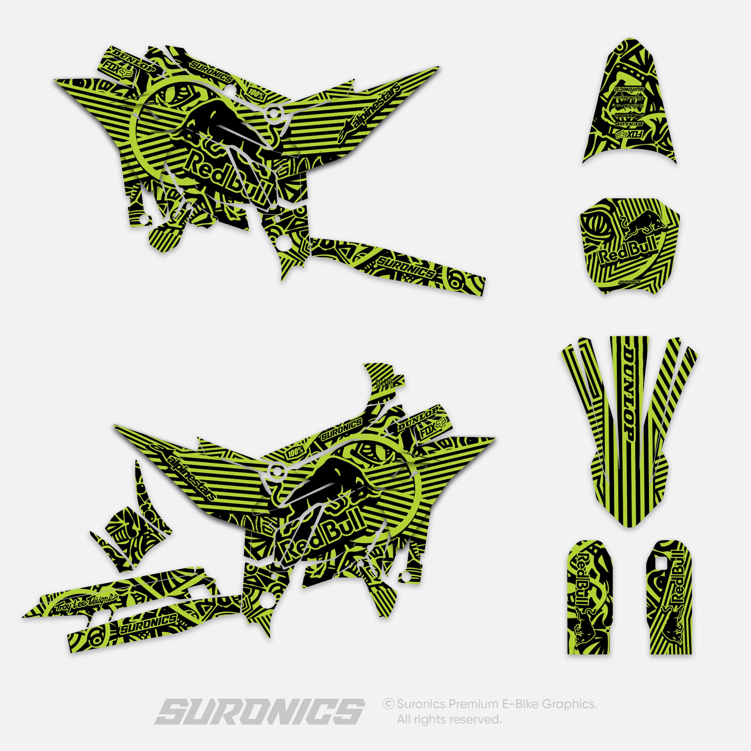 RACE ART BLACK GREEN Altis Sigma Graphics kit