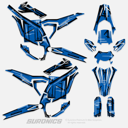 MARKER BLUE Surron Ultra Bee Graphics kit