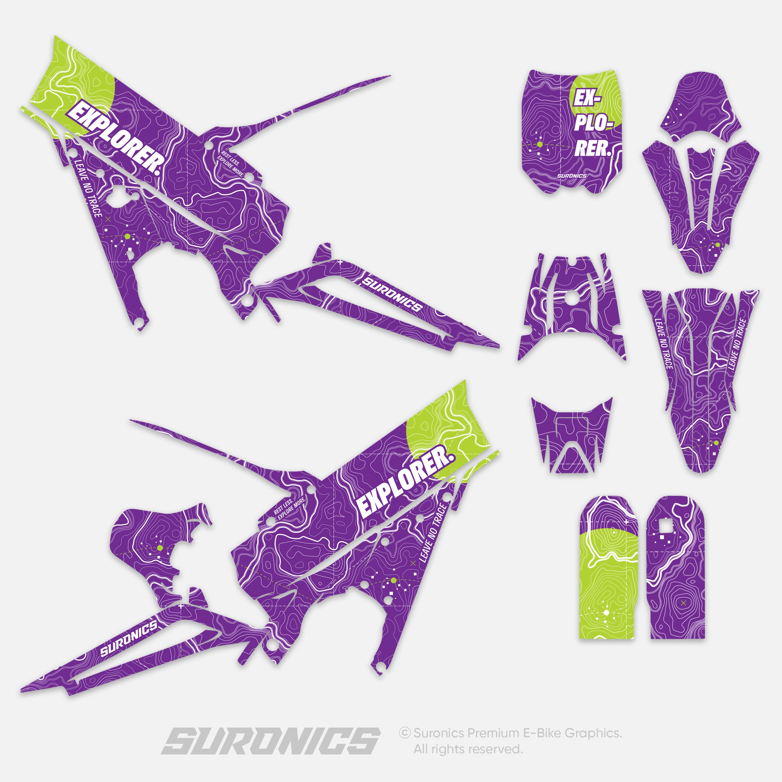 EXPLORER PURPLE GREEN Talaria XXX Graphics kit