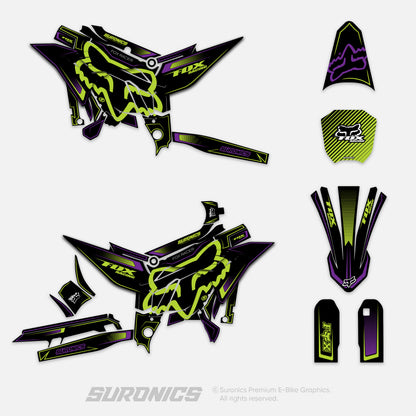 FOX RACER BLACK GREEN Altis Sigma Graphics kit