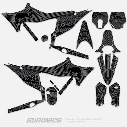 RACE ART BLACK GREY Stark Varg Graphics kit