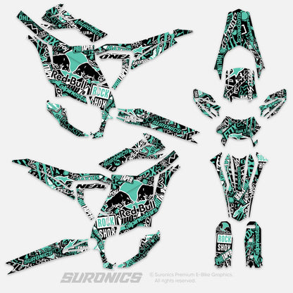 STICKY BLACK MINT Surron Ultra Bee Graphics kit