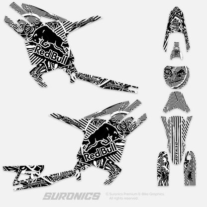 RACE ART BLACK WHITE Arctic Leopard XE Graphics kit