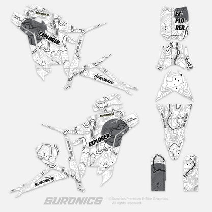 EXPLORER WHITE GREY Talaria Sting MX3 MX4 Graphics kit