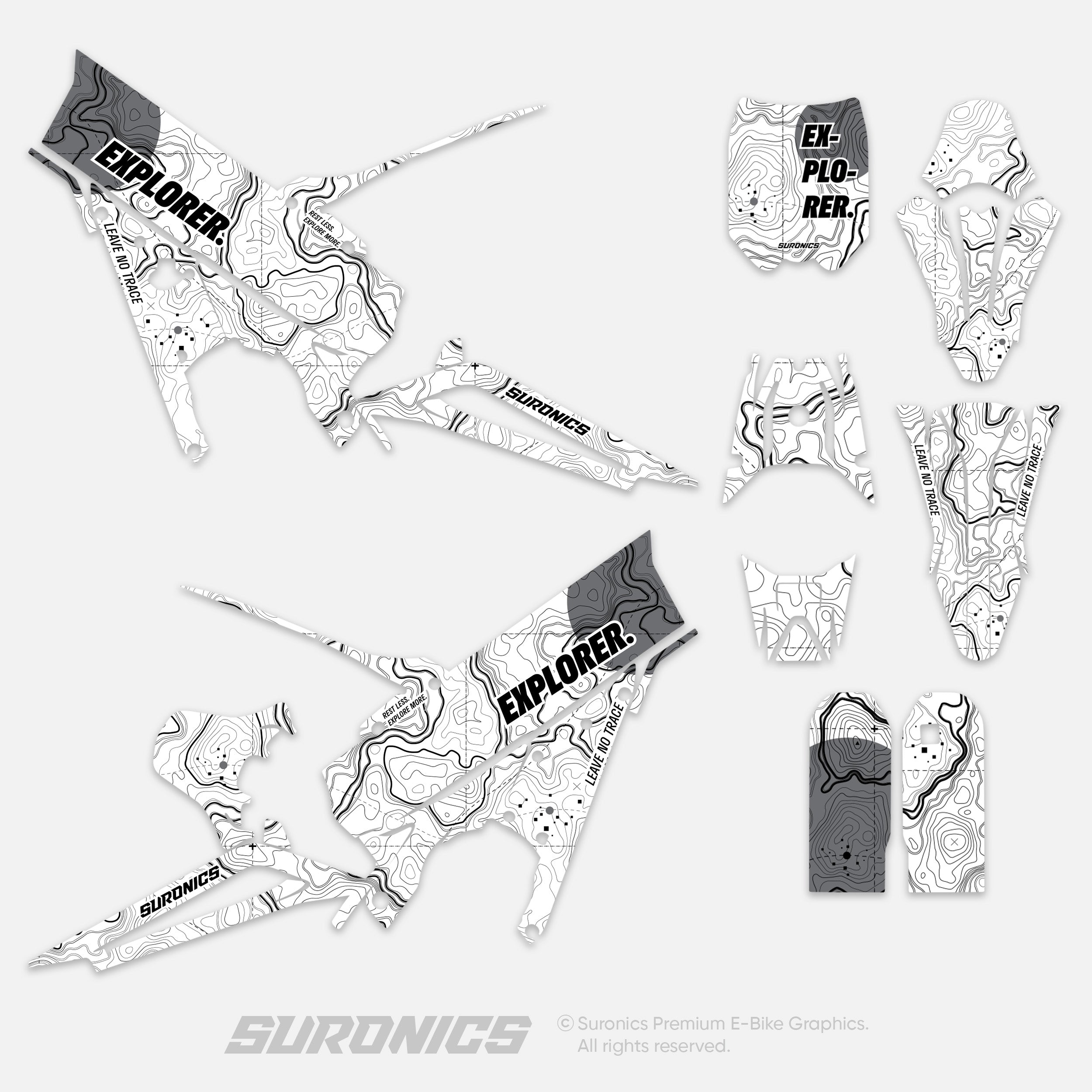 EXPLORER WHITE GREY Talaria XXX Graphics kit