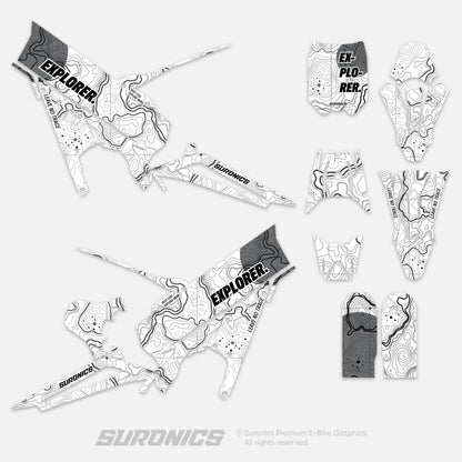 EXPLORER WHITE GREY Talaria XXX Graphics kit