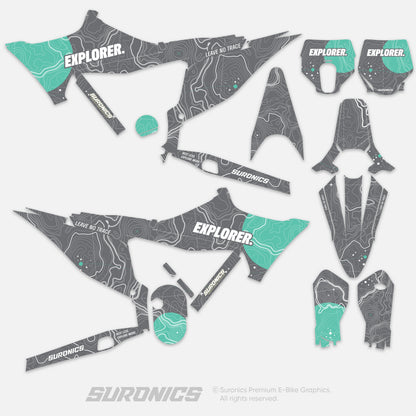 EXPLORER GREY MINT Stark Varg Graphics kit