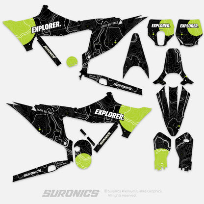 EXPLORER BLACK GREEN Stark Varg Graphics kit