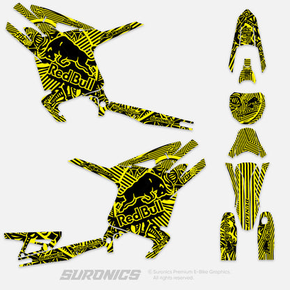 RACE ART BLACK YELLOW Arctic Leopard XE Graphics kit