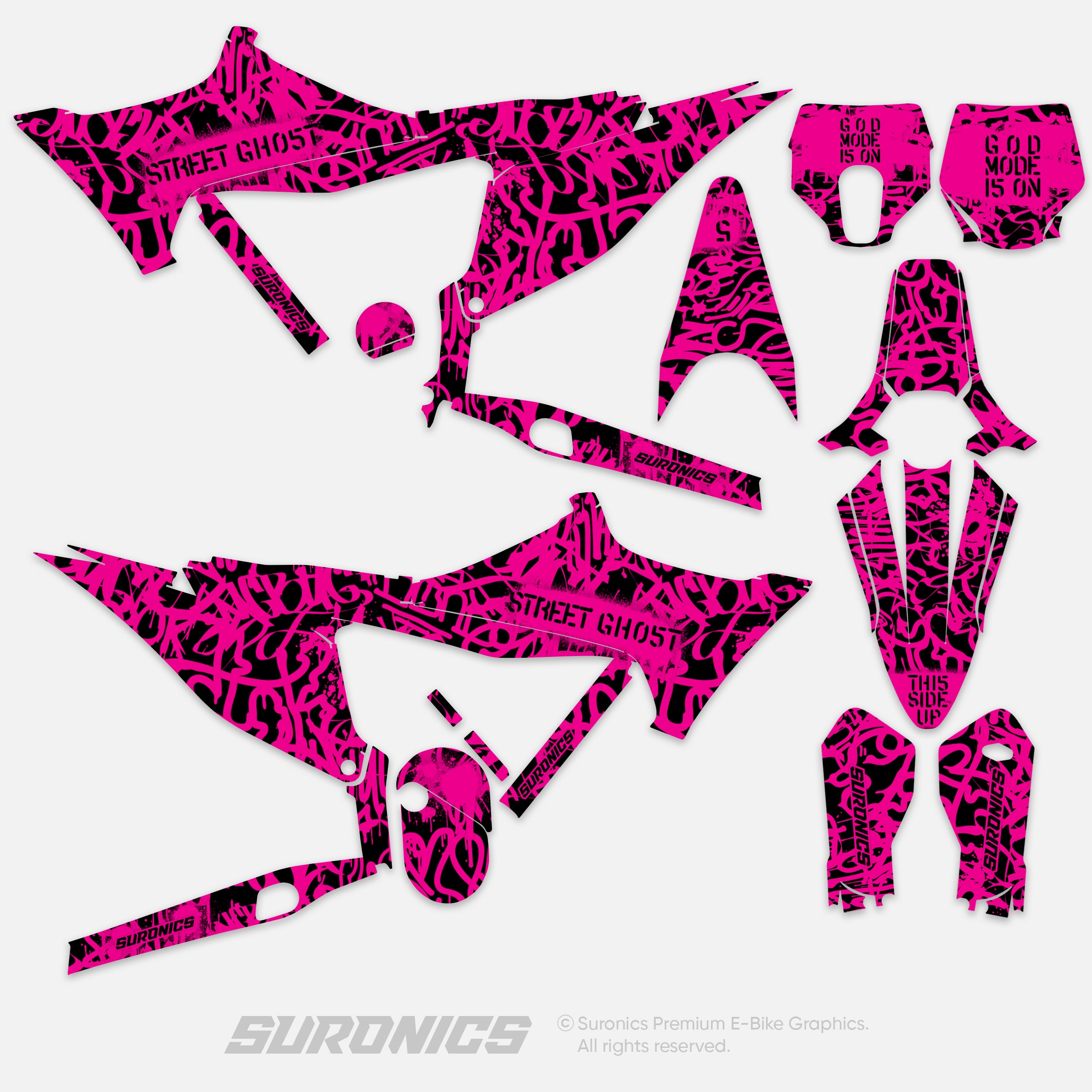STREET GHOST BLACK MAGENTA Stark Varg Graphics kit