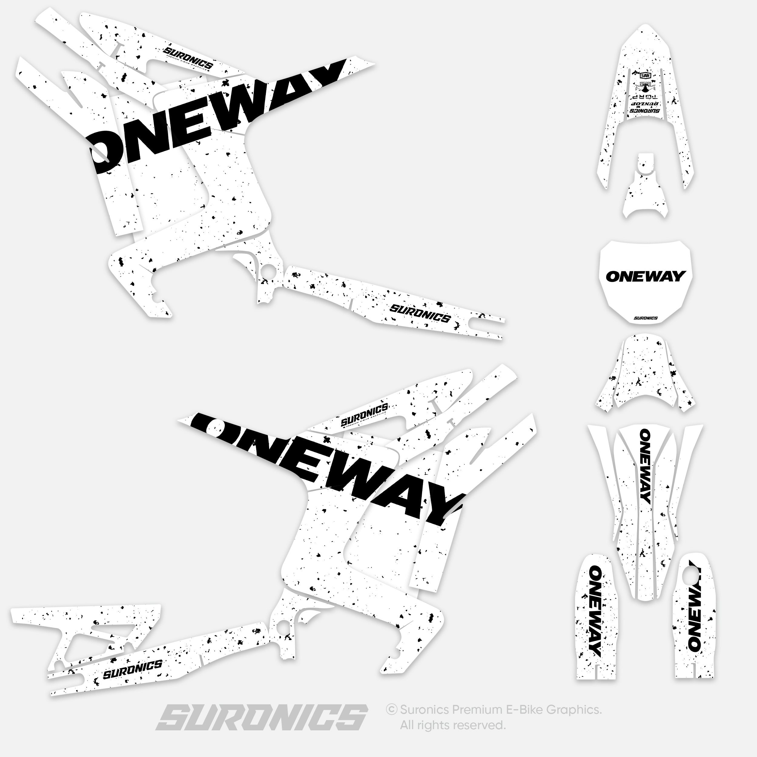 ONEWAY WHITE BLACK Arctic Leopard XE Graphics kit