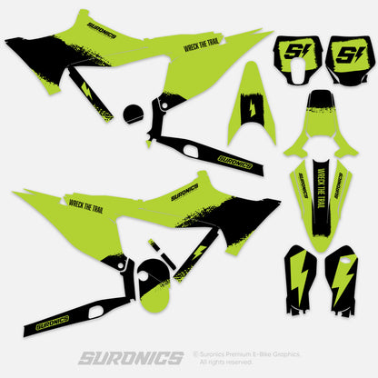 HALF GREEN BLACK Stark Varg Graphics kit