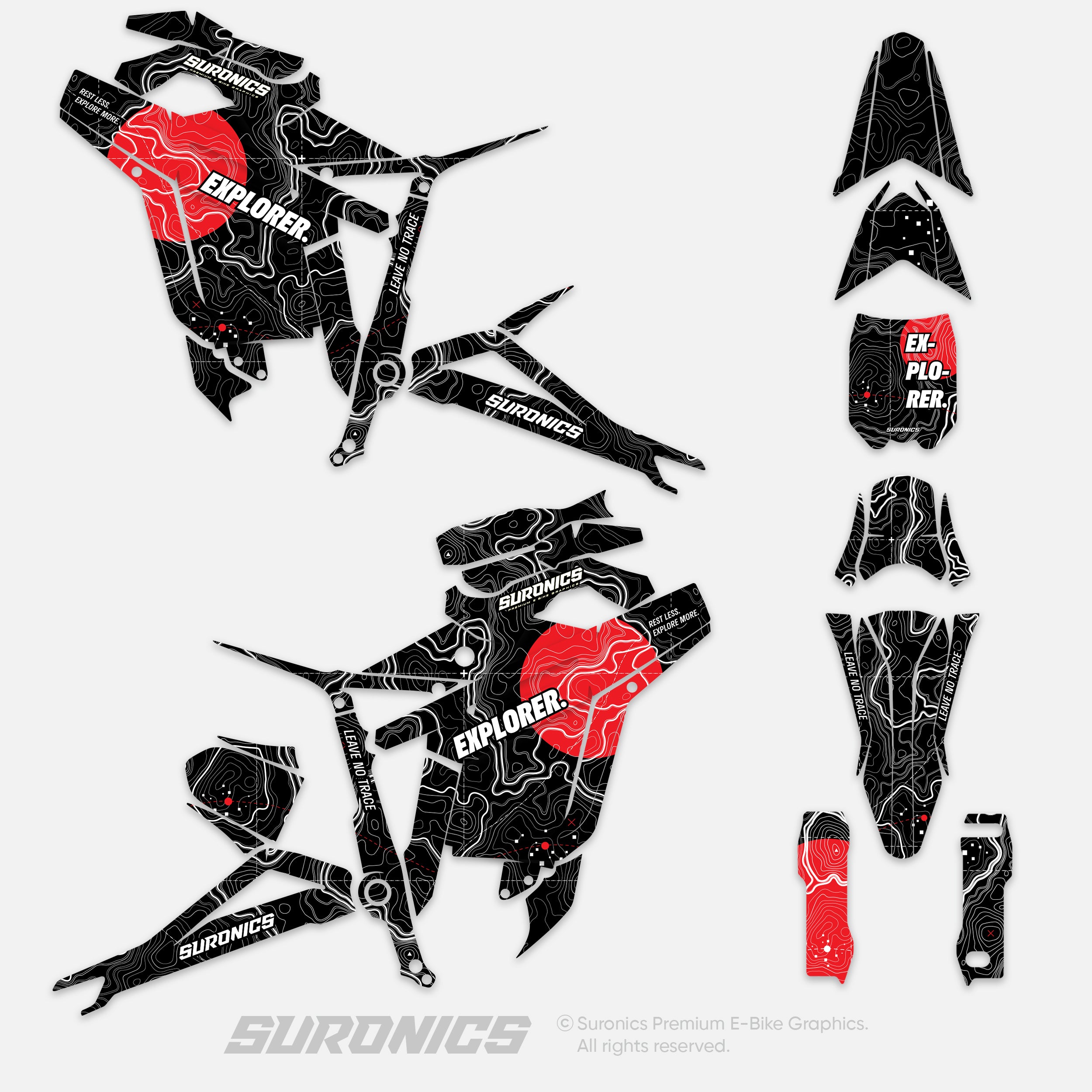 EXPLORER BLACK RED Talaria Sting MX5 PRO Graphics kit
