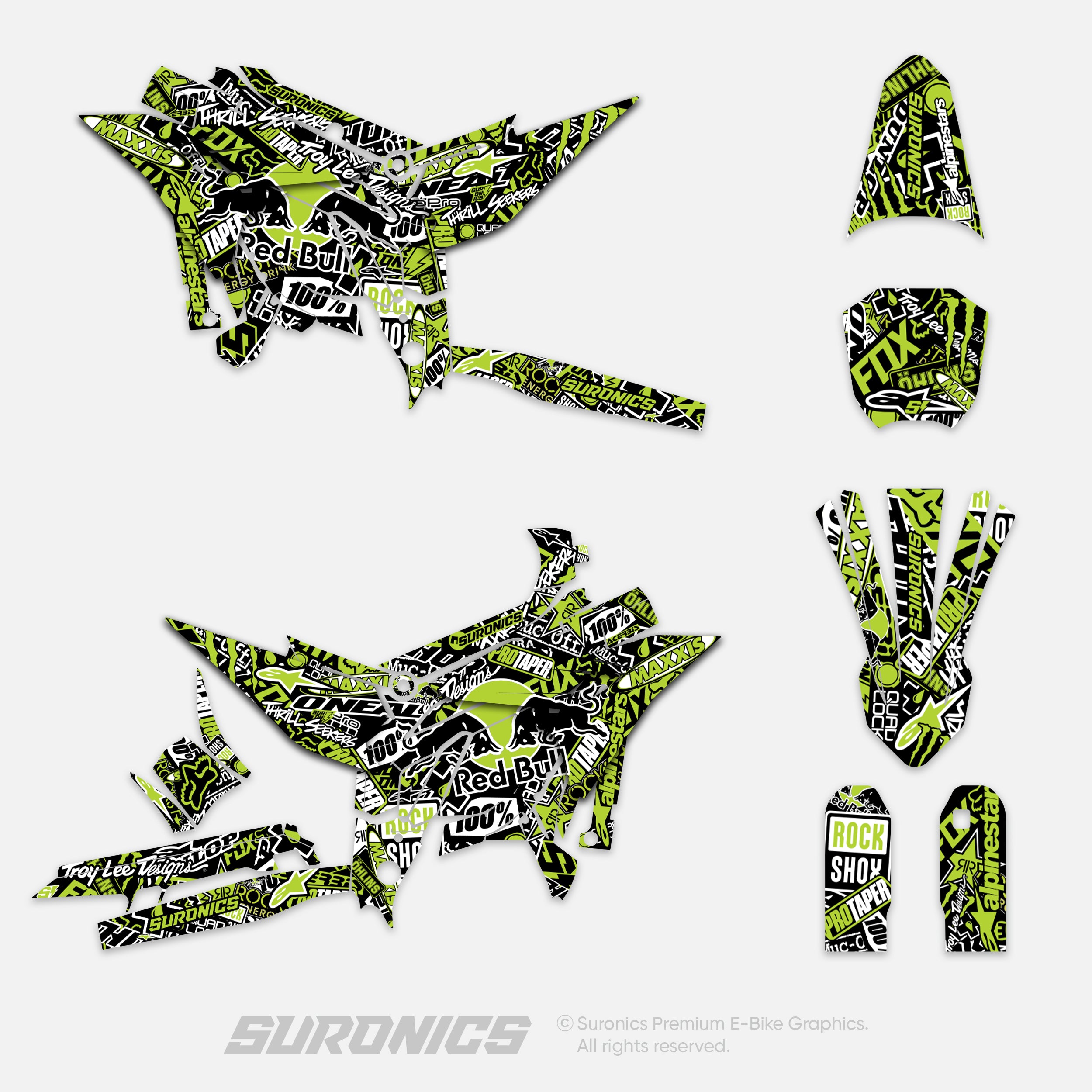 STICKY BLACK GREEN Altis Sigma Graphics kit