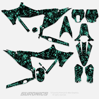 SPLATTER BLACK MINT Stark Varg Graphics kit