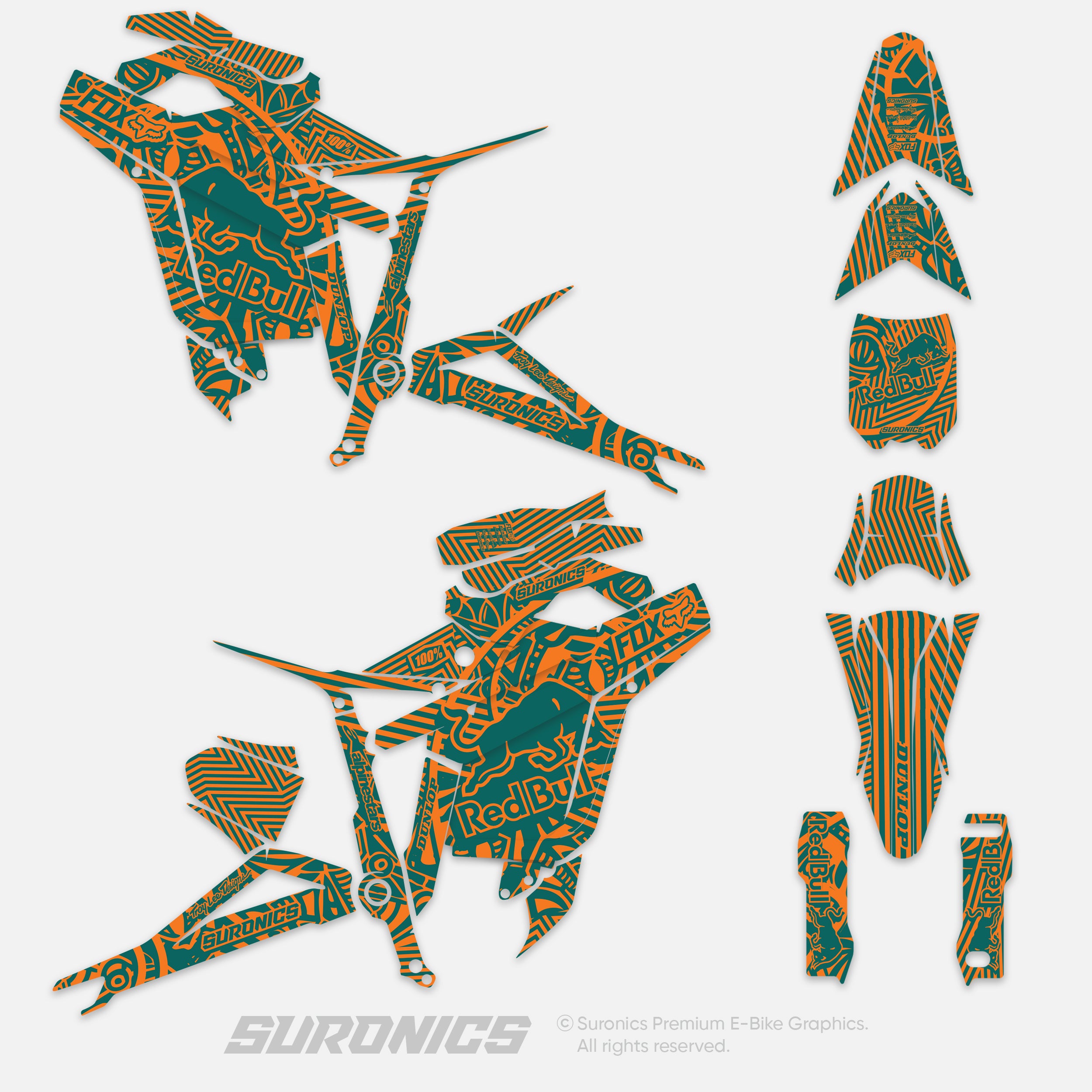 RACE ART AVENTUR ORANGE Talaria Sting MX5 PRO Graphics kit