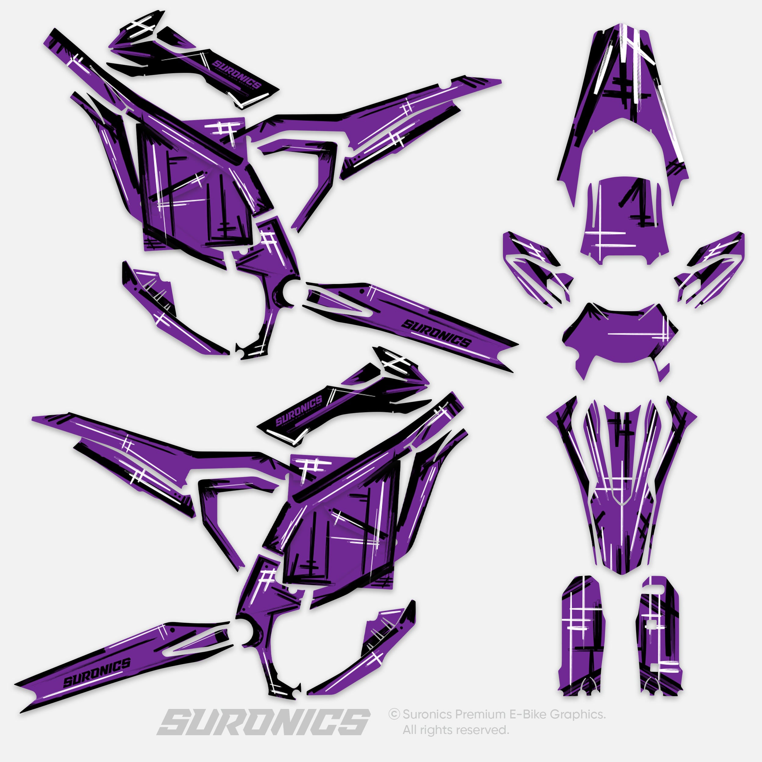 MARKER PURPLE Surron Ultra Bee Graphics kit