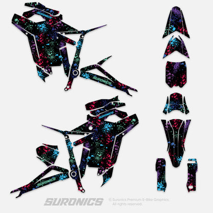 SPLATTER MULTICOLOR Talaria Sting MX5 PRO Graphics kit