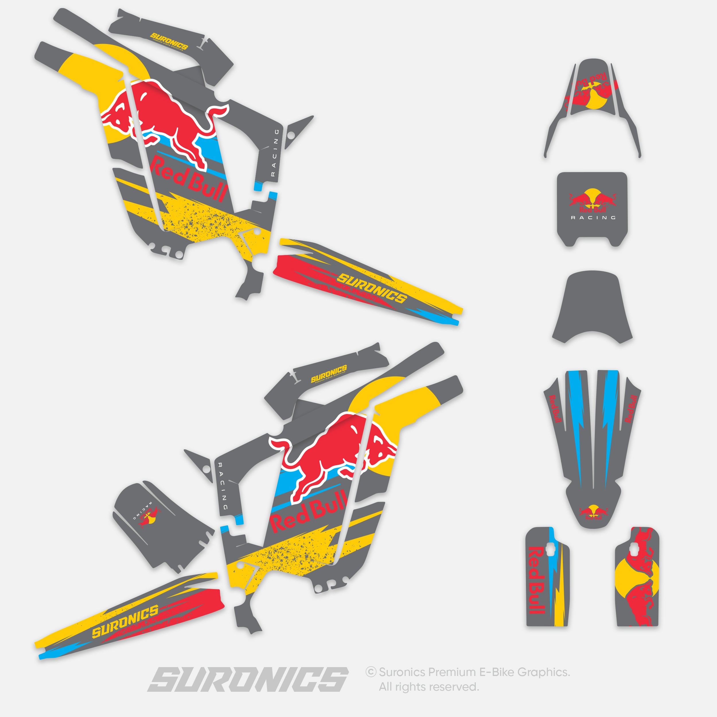 ORIGINAL BULL GREY Rerode R1 Graphics kit