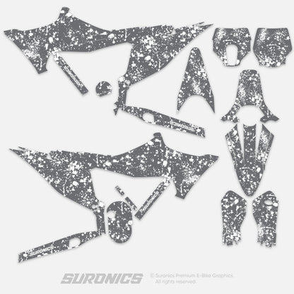 SPLATTER GREY WHITE Stark Varg Graphics kit