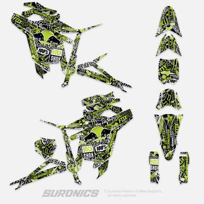 STICKY BLACK GREEN Talaria Sting MX5 PRO Graphics kit