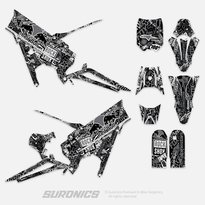 STICKY BLACK GREY Talaria XXX Graphics kit