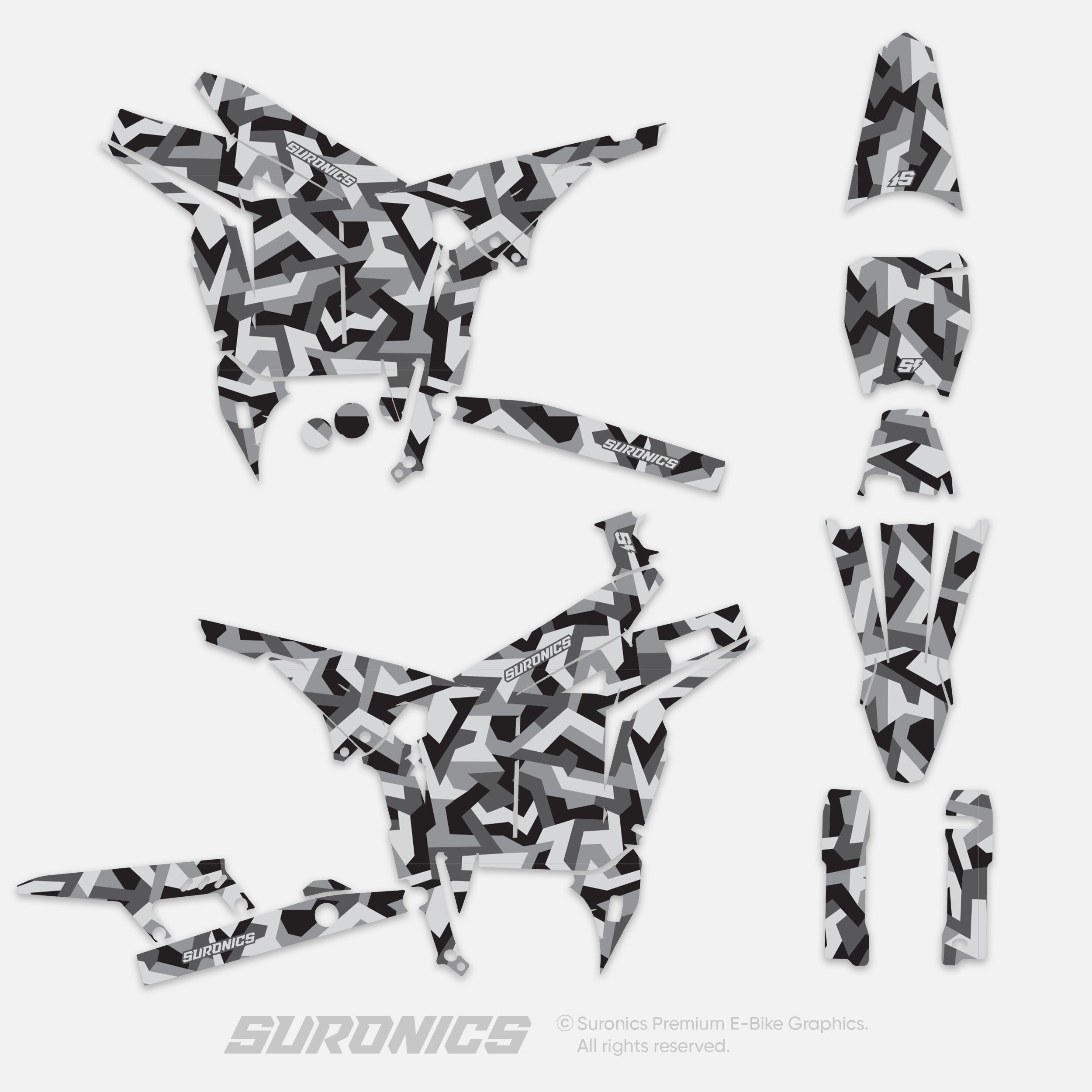 CAMOX GREY Talaria Komodo Graphics kit