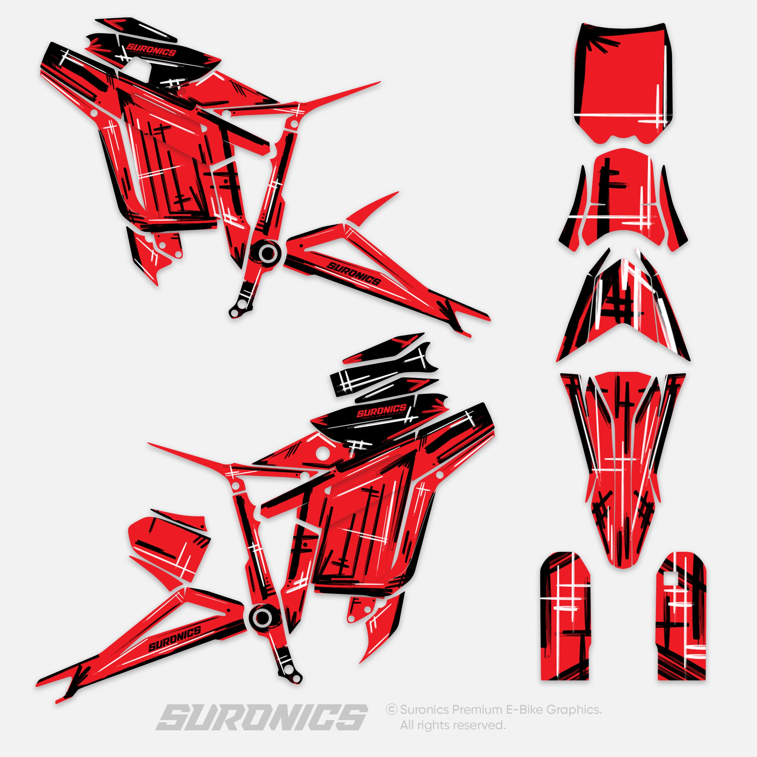 MARKER RED Talaria Sting MX3 MX4 Graphics kit