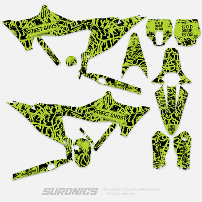STREET GHOST BLACK GREEN Stark Varg Graphics kit