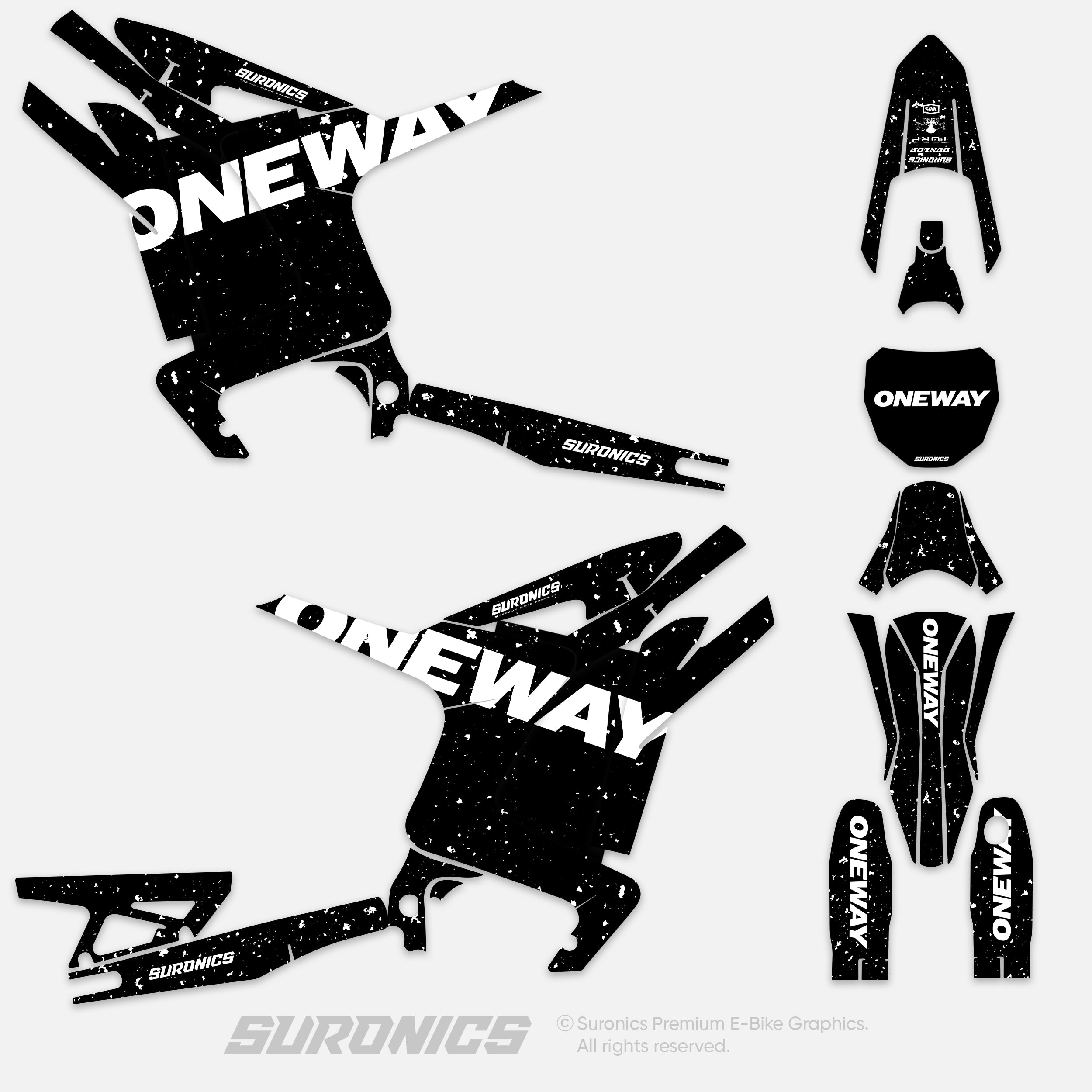 ONEWAY BLACK WHITE Arctic Leopard XE Graphics kit