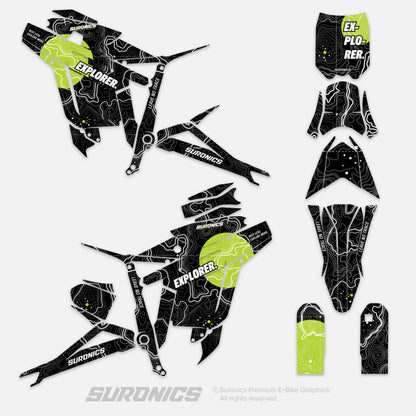 EXPLORER BLACK GREEN Talaria Sting MX3 MX4 Graphics kit